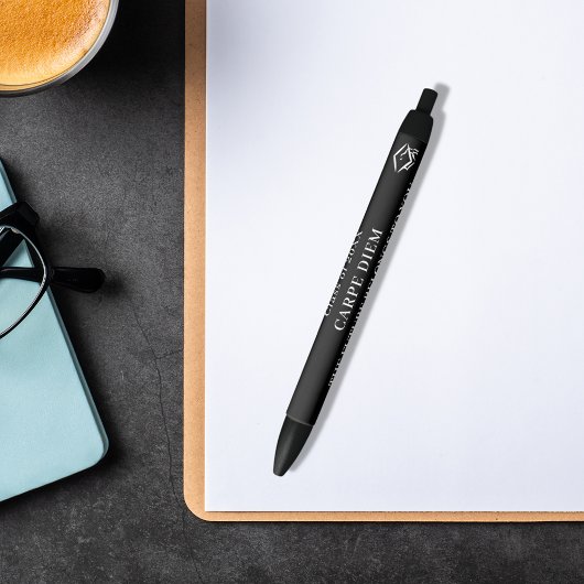 Zwart wit inspirerend quote afstuderen zwarte inkt pen