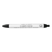 Zwart wit inspirerend quote afstuderen zwarte inkt pen (Voorkant)