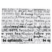 Zwart Wit Inspirerend Woorden Kerst Groot Cadeauzakje (Achterkant)