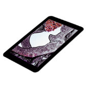 Zwart-wit Interraciaal koppel knuffelen kunstwerk Magneet (Linkerzijde)