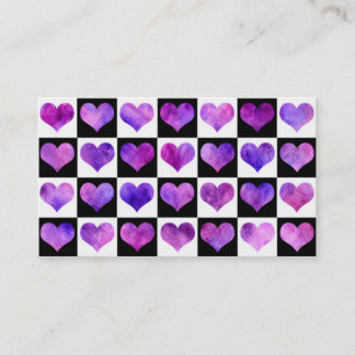 Zwart-wit Iolanthe Hearts-Visitekaartje Visitekaartje