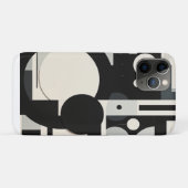 Zwart-wit Iphone case (Achterkant (horizontaal))