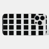 Zwart/Wit iPhone Hoesje (Achterkant horizontaal)