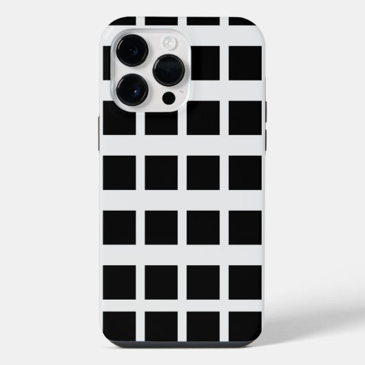 Zwart/Wit iPhone Hoesje (Achterkant)