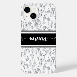 Zwart-wit iPhone-hoesje voor mama Case-Mate iPhone 14 Hoesje