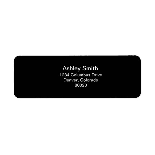 Zwart-wit is elegant etiket (Voorkant)