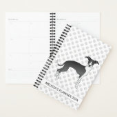 Zwart-wit Italiaans grijsgeluid met aangepaste tek Planner (Display)