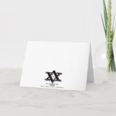 Zwart & Wit Jaar van het Chinese Nieuwjaar van de Kaart (Achterkant)