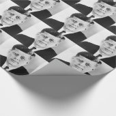 Zwart-wit Jack JFK John F. Kennedy President Cadeaupapier (Hoek)