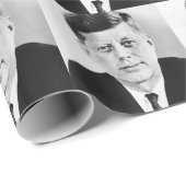 Zwart-wit Jack JFK John F. Kennedy President Cadeaupapier (Rol Hoek)