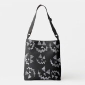 Zwart & wit Jack o’ lantaarns canvas tas (Achterkant)