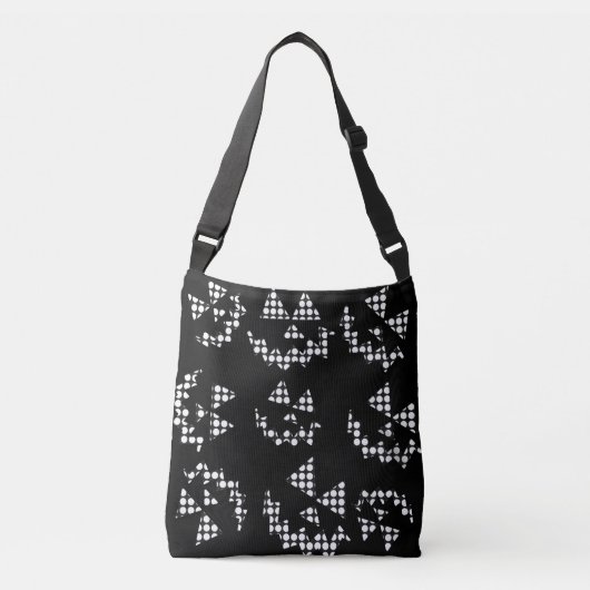 Zwart & wit Jack o’ lantaarns canvas tas (Voorkant)