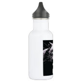 Zwart & Wit Jaguar Ogen Waterfles (Links)