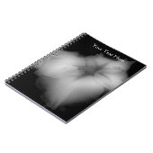 Zwart-wit Japans Iris Notitieboek (Linkerzijde)