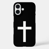 Zwart-wit Jezus Christus Kruis Case-Mate iPhone Case (Achterkant)