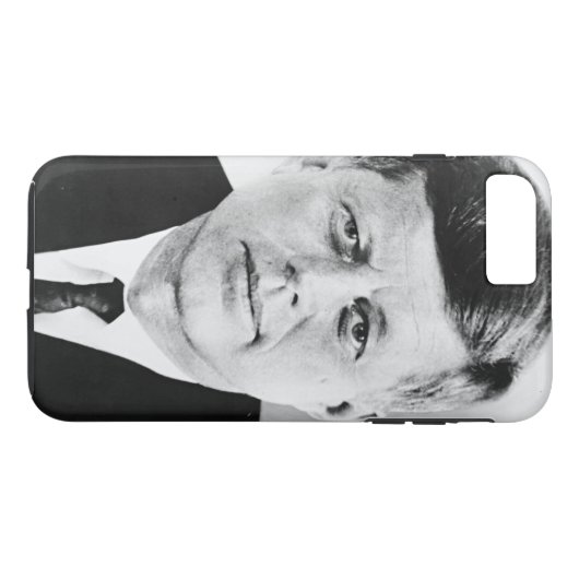 Zwart & Wit JFK John F. Kennedy Case-Mate iPhone Case (Achterkant (Horizontaal))