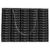 Zwart Wit Jólabókaflóð Boek Vloed Groot Cadeauzakje (Achterkant)