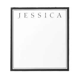 Zwart & Wit | Jouw naam Notitieblok
