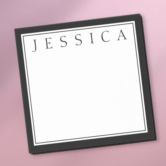 Zwart & Wit | JOUW NAAM Post-it® Notes