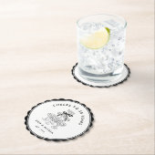 Zwart-wit Jubileum Kartonnen Onderzetters (Insitu)