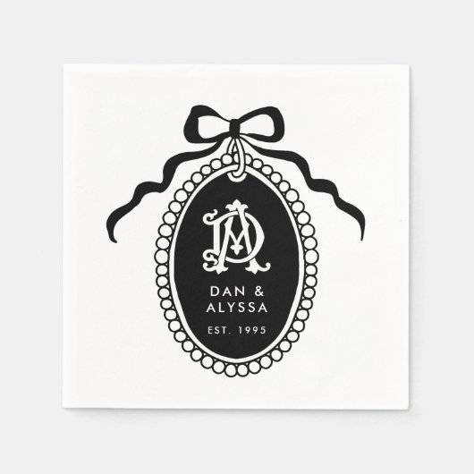 Zwart-wit  Jubileum Servet (Voorkant)