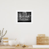 Zwart-wit Jukebox Poster Print (Keuken)