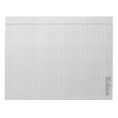 Zwart-wit juridisch handboek met naam notitieblok (Voorkant)