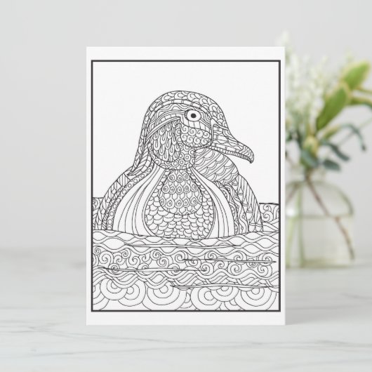 Zwart-wit Kaart (Staand voorkant)