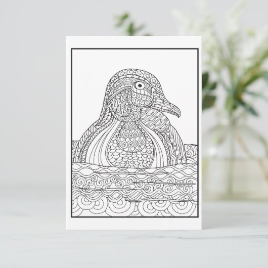 Zwart-wit Kaart (Staand voorkant)