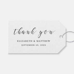 Zwart-wit kalligrafie. Eenvoudig schrift voor een Cadeaulabel