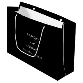 Zwart & Wit Kalligrafie Handtekening Script Bruilo Groot Cadeauzakje