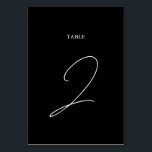 Zwart & Wit Kalligrafie Handtekening Script Bruilo Kaart<br><div class="desc">Een elegant zwart-wit kalligrafie handtekening script bruiloft ontwerp. Een minimalistisch ontwerp dat gebruik maakt van scriptkalligrafie typografie als het centrum van aantrekkingskracht. Een stijlvol zwart-wit kalligrafie handtekening ontwerp ideaal voor alle soorten bruiloften. Een klassiek zwart-wit bruiloft tafelnummer ontwerp met simplistische elementen. Overeenkomende bruiloft uitnodigingen en andere briefpapier items zijn ook...</div>