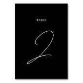 Zwart & Wit Kalligrafie Handtekening Script Bruilo Kaart (Achterkant)