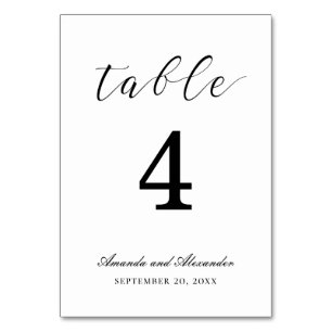 Zwart-wit kalligrafie. Modern schrifttype bruiloft Kaart