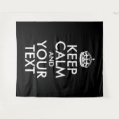 Zwart-wit, kalm en Jouw tekst houden Wandkleed (Voorkant (horizontaal))