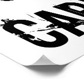 Zwart-wit kalm houden en kunstmatig Poster meeneme (Hoek)