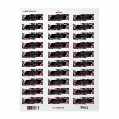 Zwart-wit Kant Bruiloft Labels (Full Sheet)