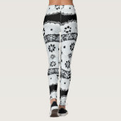Zwart & Wit Kant Leggings (Achterkant)
