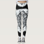 Zwart & Wit Kant Leggings (Voorkant)