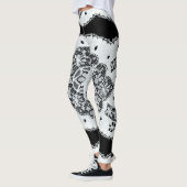 Zwart & Wit  Kant Leggings (Links)