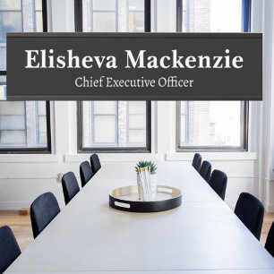 Zwart-wit Kantoor Deurteken Deurbordje