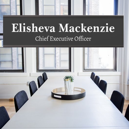 Zwart-wit Kantoor Deurteken Deurbordje