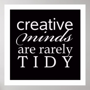 Zwart-wit Kantoor voor Creative Poster