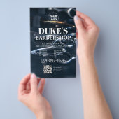 Zwart & Wit Kapper Flyer  (Hand)