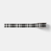 Zwart-wit kariert grosgrain lint (Voorkant)