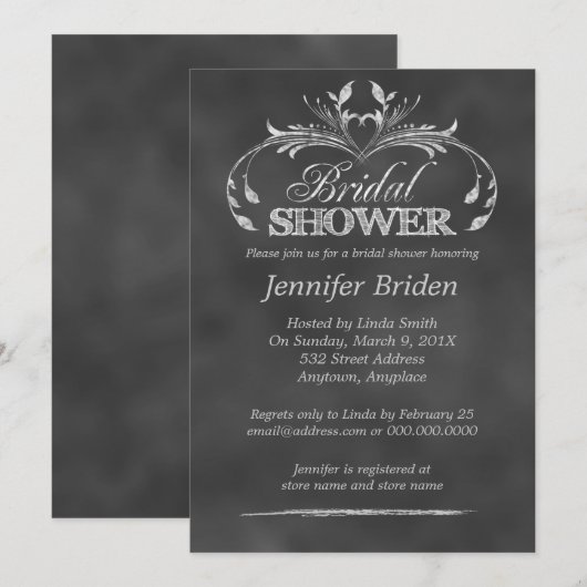 Zwart-wit karton modern Vrijgezellenfeest Kaart (Voorkant / Achterkant)