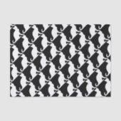 Zwart-wit kat cadeauverpakking tissuepapier (Voorkant)