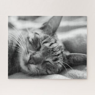 Zwart-wit Kat Legpuzzel