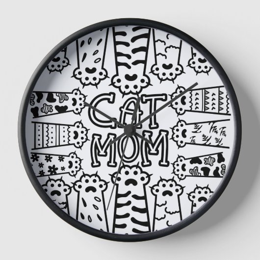 Zwart-wit kat mama (Voorkant)