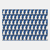 Zwart wit Kat, opvulpapier voor witte doxedo Inpakpapier Vel (Voorkant 2)